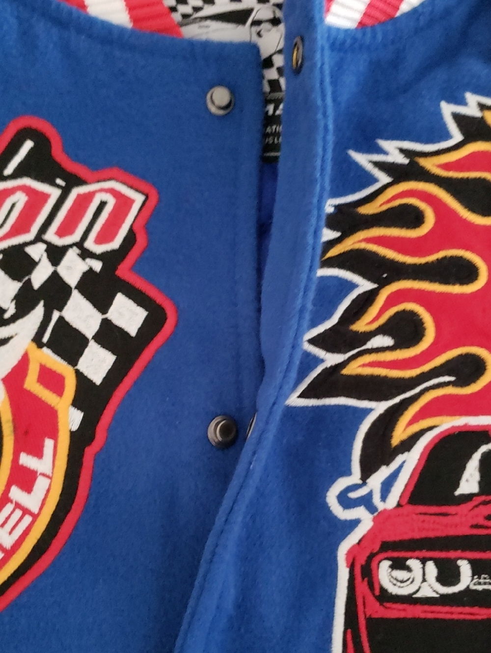Dodge X Reason Demon SRT Rebel Varsity Jacket Blue NEW Men’s Size Small NWOT - Picture 7 of 12